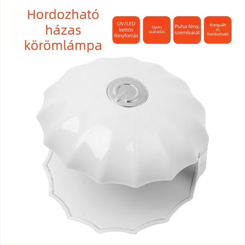 Mini bár-stílusú UV körömlámpa, gyors száradású fototerápia, kézi, újratölthető akkumulátorral, modell LCH-19D.