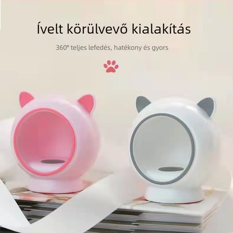 Körmös fototerápiás lámpa macskás dizájnnal, modell X2, hazai márka, mindennapi használatra