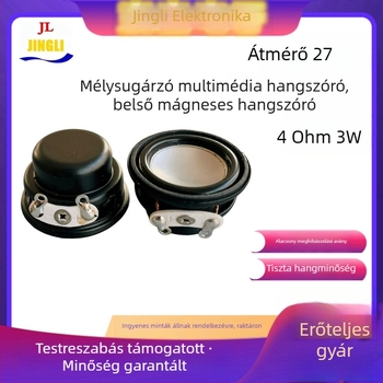 JLDZ 27mm basszus multimédiás hangszóró — frekvencia-válasz 0,01–20, irányítás: teljes tartomány, alkalmazások: digitális elektronika
