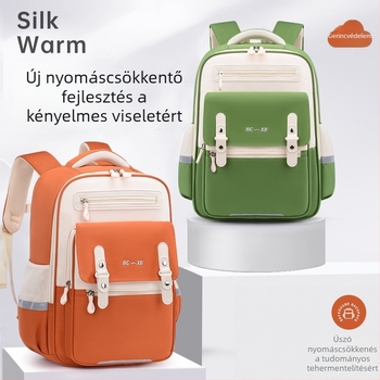 Unisex Oxford hátizsák 1–6. osztályos diákok számára, gerincvédő és fényvisszaverő elemekkel.