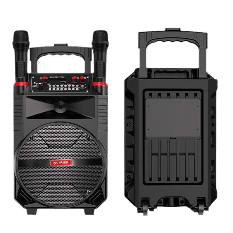 Guoai N1 Square Dance Bluetooth hangszóró beépített 2000–4000mAh akkumulátorral, 30W, Bluetooth 5.0, 10 m hatótávolság, vezeték nélküli mikrofonnal