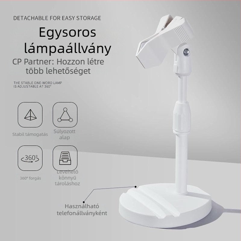Körömlakk-szárító lámpa állvány – 360°-os forgó multifunkcionális tartó manikűr eszközökhöz, modell Manicure tools, termékkód 1