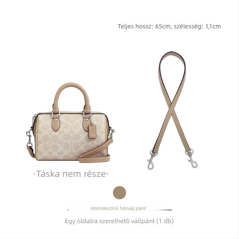 Coach Rowan18/25 Bostonhoz vállpánt – Mingguhui, állítható crossbody átalakítás, valódi bőr, kopásálló, poggyász-kiegészítő