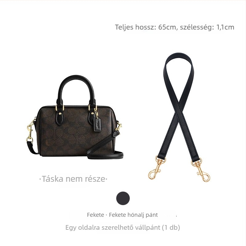 Coach Rowan18/25 Bostonhoz vállpánt – Mingguhui, állítható crossbody átalakítás, valódi bőr, kopásálló, poggyász-kiegészítő