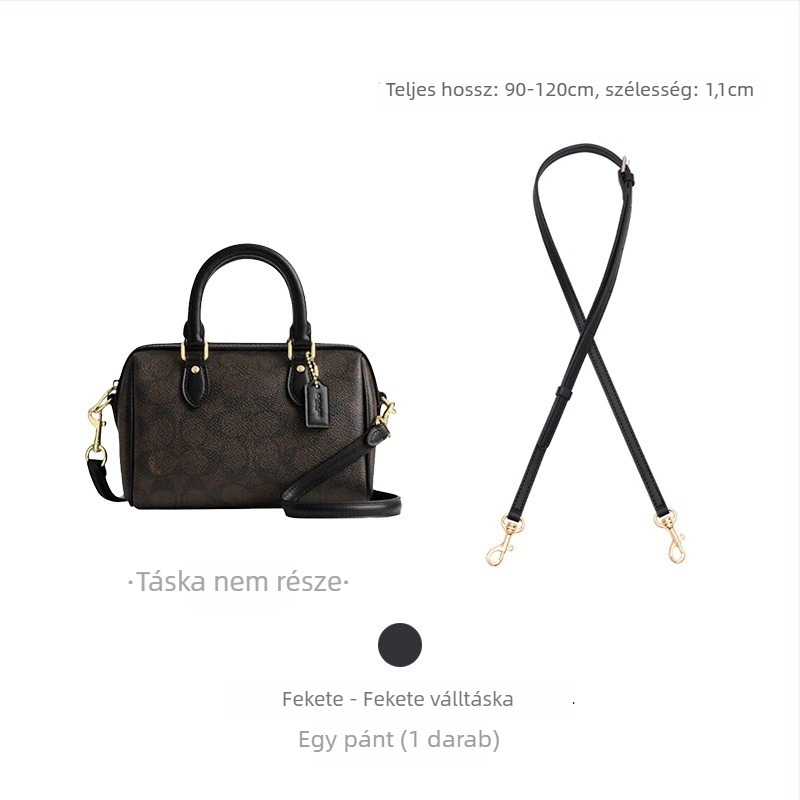 Coach Rowan18/25 Bostonhoz vállpánt – Mingguhui, állítható crossbody átalakítás, valódi bőr, kopásálló, poggyász-kiegészítő