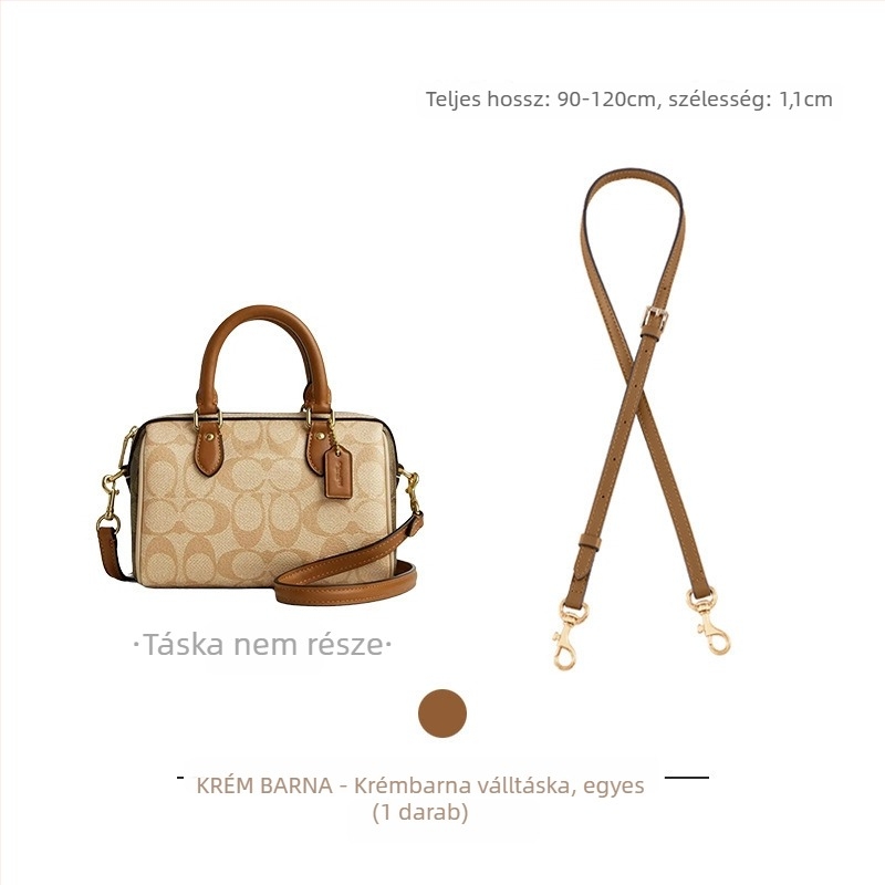 Coach Rowan18/25 Bostonhoz vállpánt – Mingguhui, állítható crossbody átalakítás, valódi bőr, kopásálló, poggyász-kiegészítő