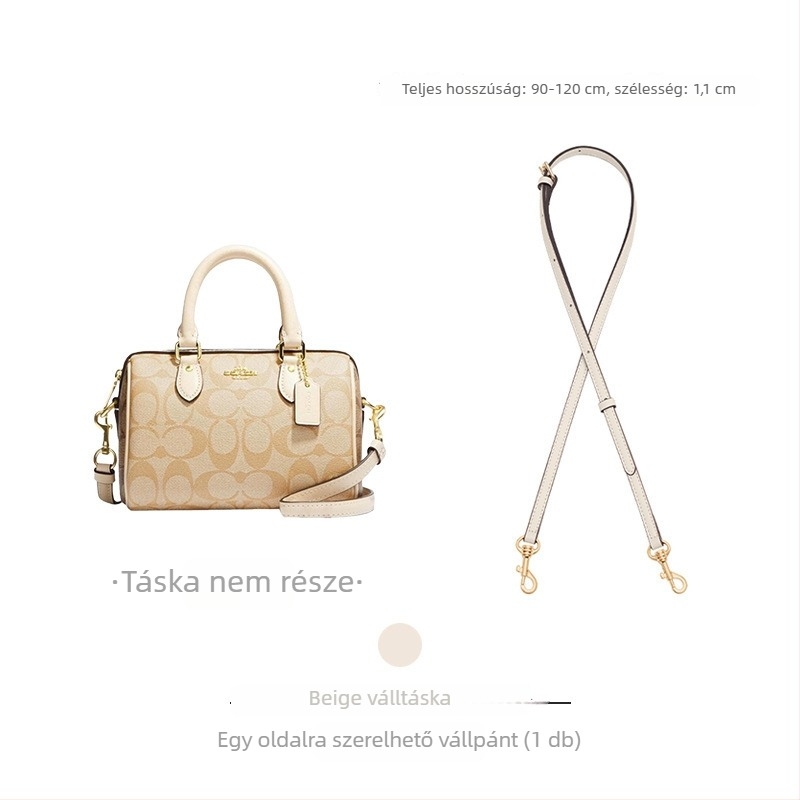 Coach Rowan18/25 Bostonhoz vállpánt – Mingguhui, állítható crossbody átalakítás, valódi bőr, kopásálló, poggyász-kiegészítő