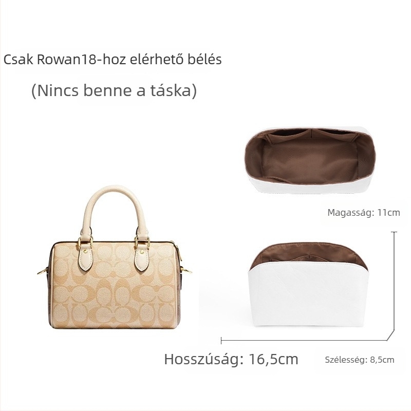 Coach Rowan18/25 Bostonhoz vállpánt – Mingguhui, állítható crossbody átalakítás, valódi bőr, kopásálló, poggyász-kiegészítő