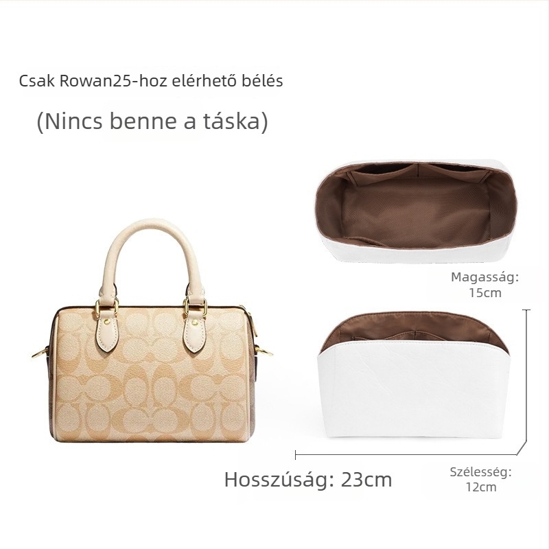 Coach Rowan18/25 Bostonhoz vállpánt – Mingguhui, állítható crossbody átalakítás, valódi bőr, kopásálló, poggyász-kiegészítő