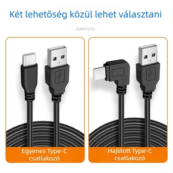 Type-C töltőkábel dash cam-hez, USB-modifikált autós töltőkábel