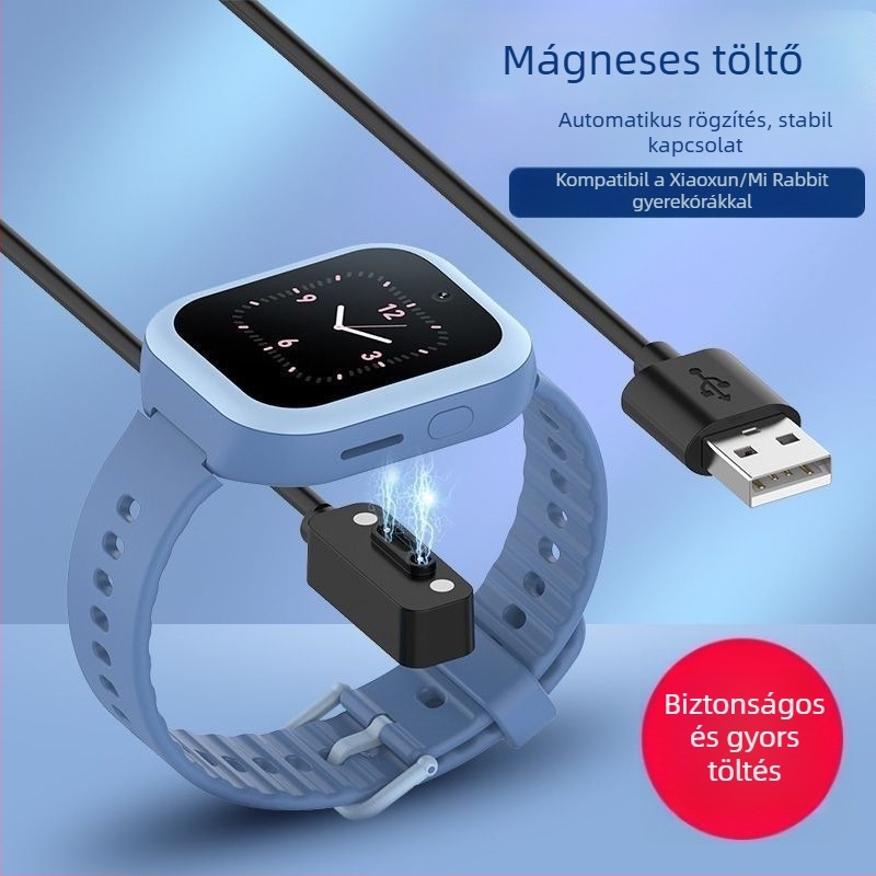 Mágneses töltő- és adatkábel Mi Rabbit 5C gyerekeknek szóló okosórához; kompatibil Xiaoxun Y2/S3