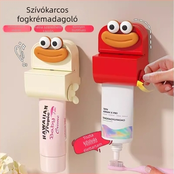 JUXIN Fogkefetartó, falra szerelhető, fogkefék és szájöblítő pohár számára