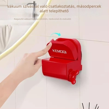 JUXIN Fogkefetartó, falra szerelhető, fogkefék és szájöblítő pohár számára