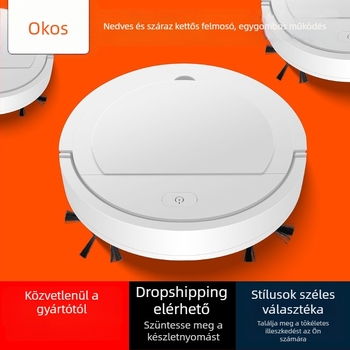 Ultra vékony otthoni robotporszívó USB töltéssel - intelligens padlótisztító