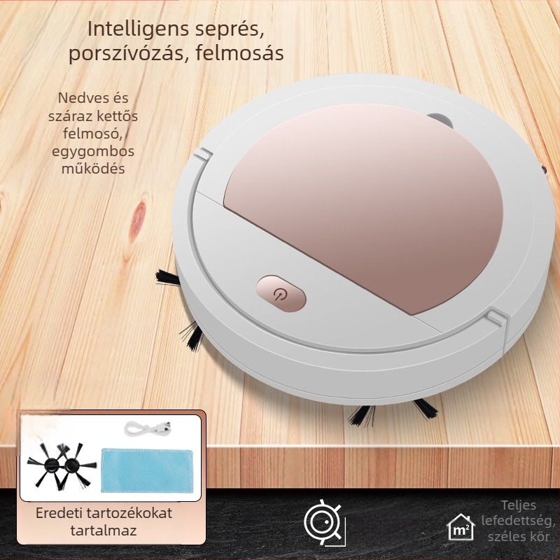 Ultra vékony otthoni robotporszívó USB töltéssel - intelligens padlótisztító