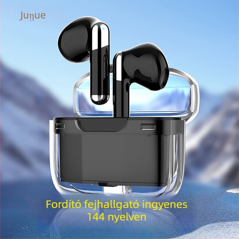 Junyue J207 fordító fejhallgató Bluetooth-tal, 10 m hatótávolság, dialógus fordítás