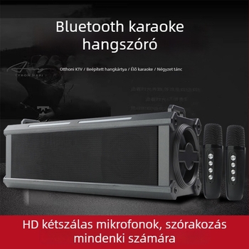 Karaoke Bluetooth hangszóró, hordozható otthoni és kültéri használatra, Bluetooth 5.1; 20W; frekvencia-tartomány 100Hz-20kHz; SNR ≥95dB; IPX4 vízálló