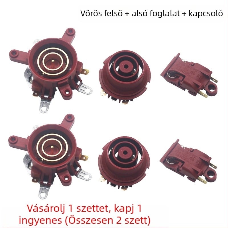 Univerzális elektromos teáskanna alap hőmérsékletszabályozó kapcsolóval, csatlakozóval és csatlakozó aljzattal