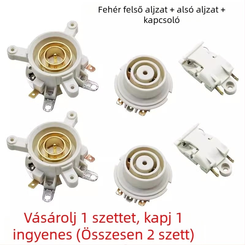 Univerzális elektromos teáskanna alap hőmérsékletszabályozó kapcsolóval, csatlakozóval és csatlakozó aljzattal