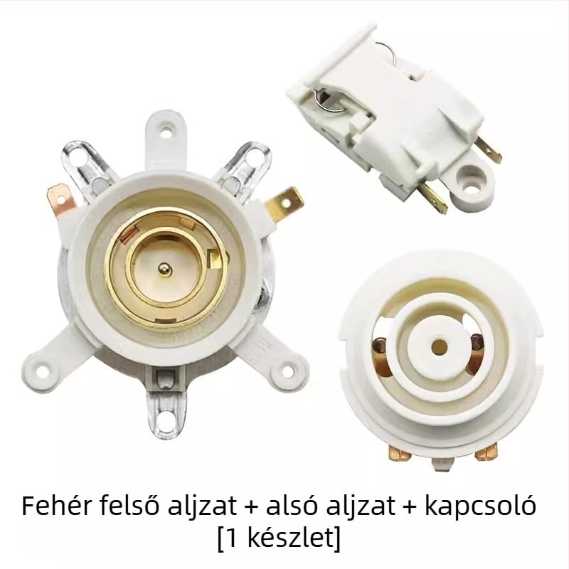 Univerzális elektromos teáskanna alap hőmérsékletszabályozó kapcsolóval, csatlakozóval és csatlakozó aljzattal