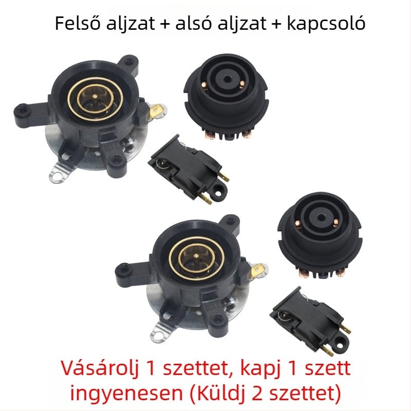 Univerzális elektromos teáskanna alap hőmérsékletszabályozó kapcsolóval, csatlakozóval és csatlakozó aljzattal