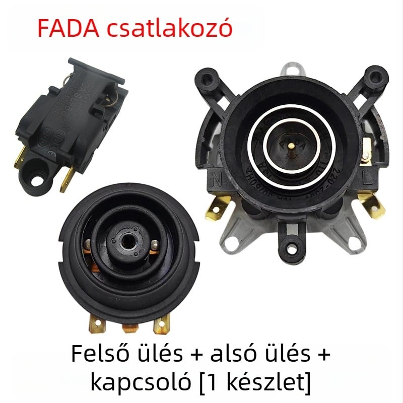 Univerzális elektromos teáskanna alap hőmérsékletszabályozó kapcsolóval, csatlakozóval és csatlakozó aljzattal