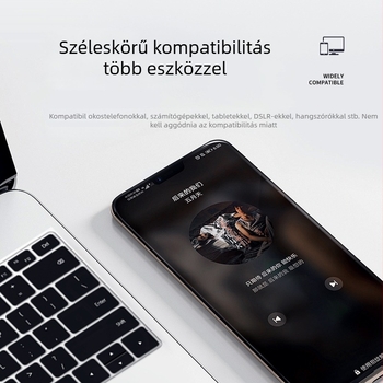 Lavalier mikrofonrendszer élő közvetítéshez, SX21 — 20 Hz–20 kHz, SNR ≥75 dB, beépített 800–1000 mAh akkumulátor, ABS ház, újratölthető