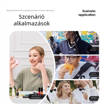 Lavalier mikrofonrendszer élő közvetítéshez, SX21 — 20 Hz–20 kHz, SNR ≥75 dB, beépített 800–1000 mAh akkumulátor, ABS ház, újratölthető