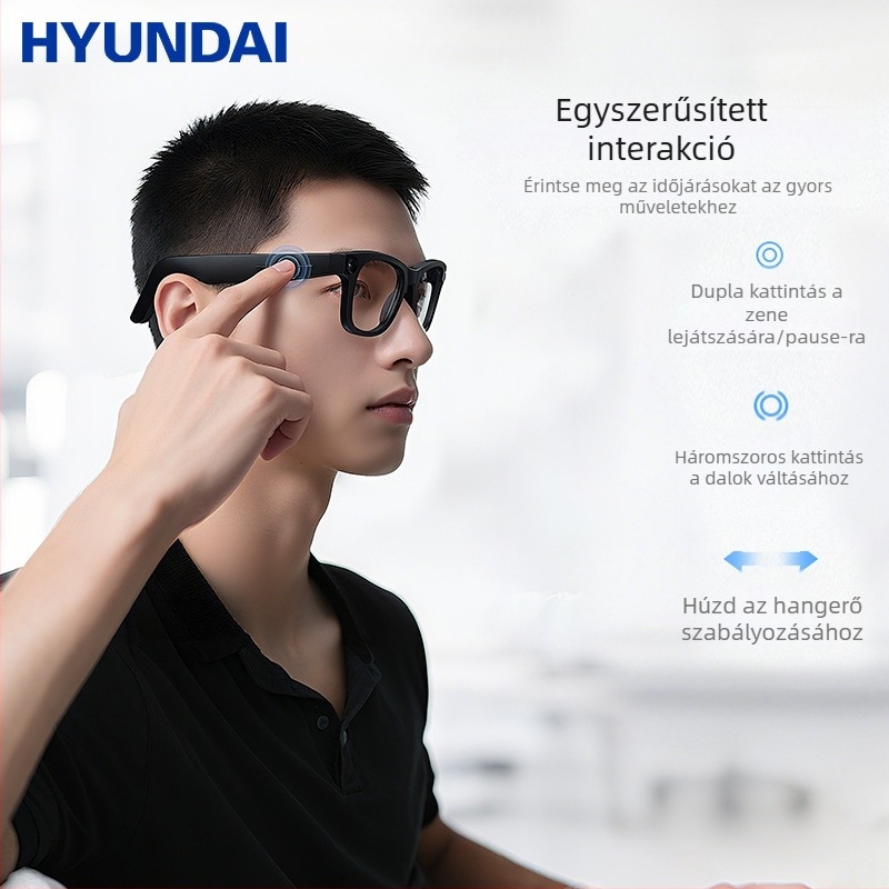 Okos szemüveg: 8MP Sony kamera, objektumfelismerés, AI fordítás, 32GB belső memória, TR90 keret