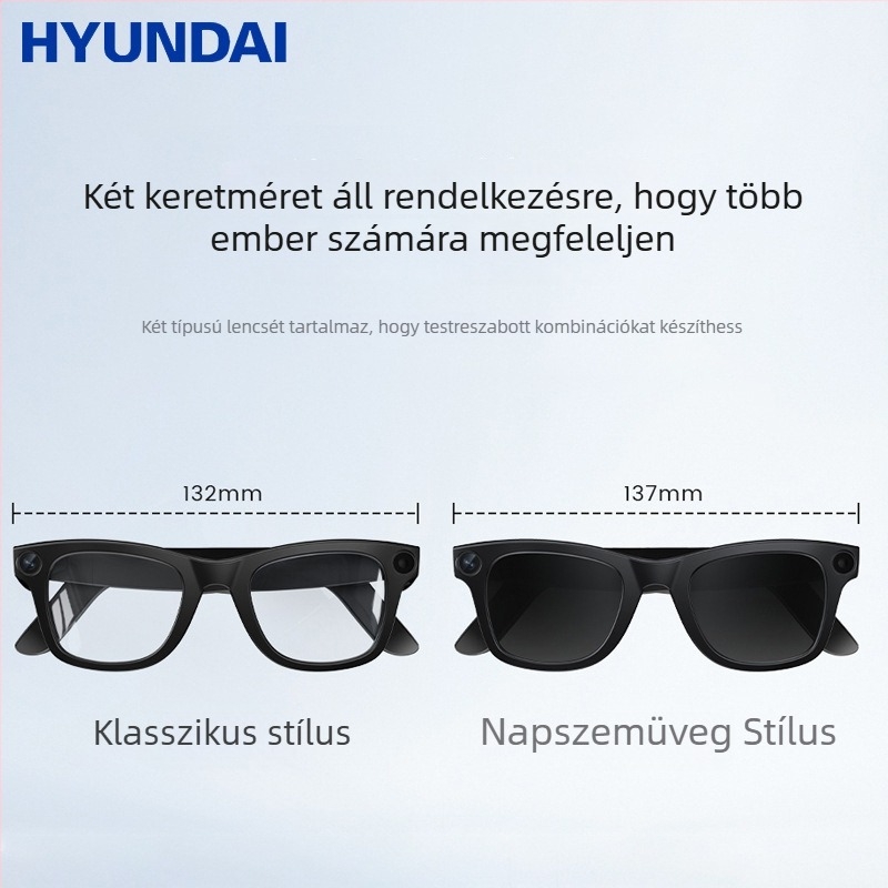 Okos szemüveg: 8MP Sony kamera, objektumfelismerés, AI fordítás, 32GB belső memória, TR90 keret
