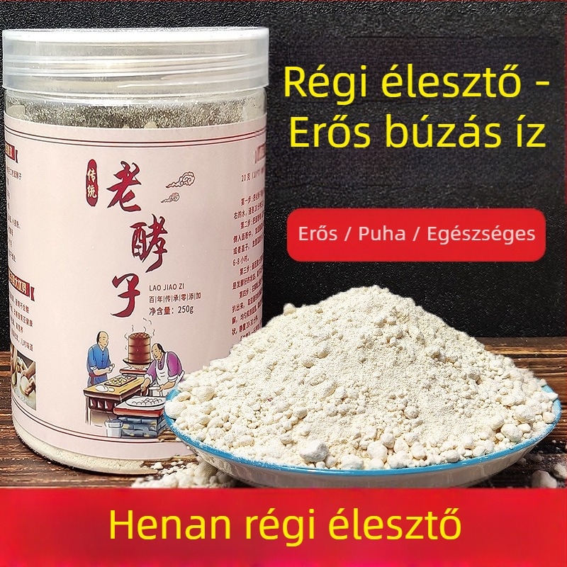 Régi tészta starter – hagyományosan kézzel készített, fermentációhoz és gőzölt zsemlékhez