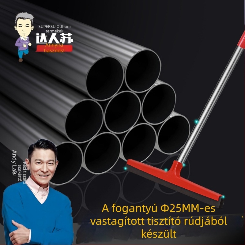 Rozsdamentes acél padlókaparó és mop – professzionális tisztító eszköz