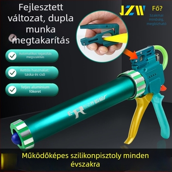 Glue Dance 28-tengelyes állítható löketű ragasztópisztoly, kettős célú fúvóka és vágási funkció, alumíniumötvözetből készült tengelyes konstrukció