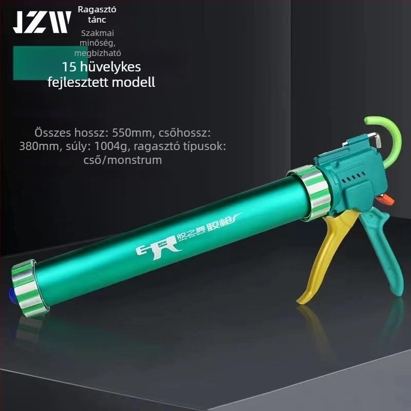 Glue Dance 28-tengelyes állítható löketű ragasztópisztoly, kettős célú fúvóka és vágási funkció, alumíniumötvözetből készült tengelyes konstrukció