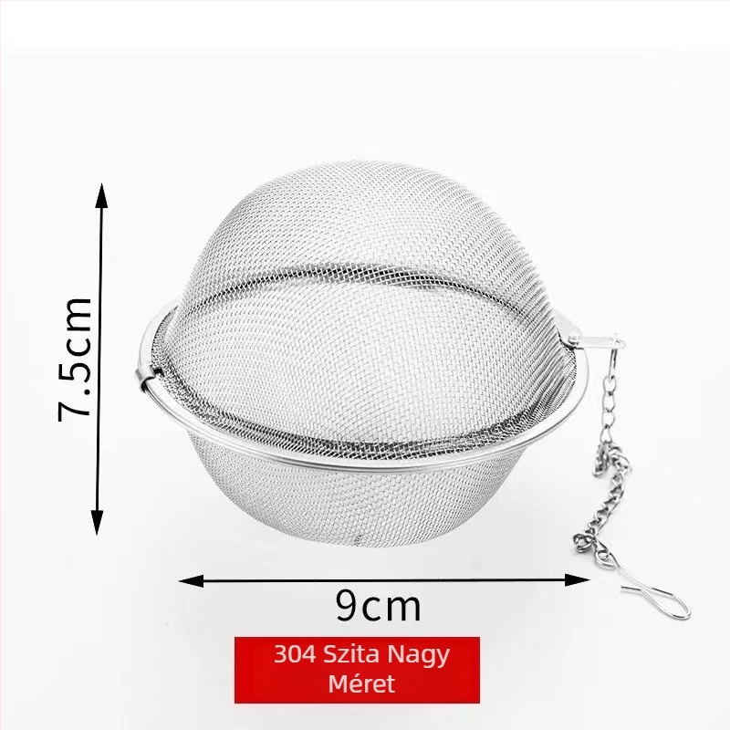 Rozsdamentes acél 304 teafő infúziós golyó – multifunkcionális szűrő teához, fűszerekhez és leveshez; Márka Xinghao; Stílus: modern egyszerűség; Bevezetve 2019