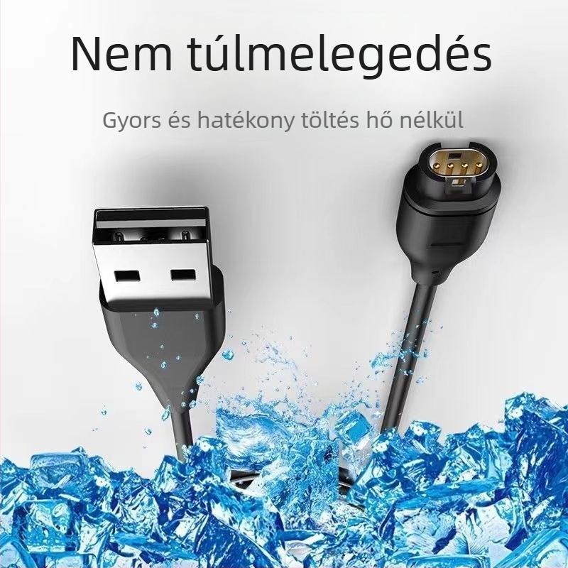 Garmin Fenix 945/245-hoz USB töltő adatkábel – USB interfész; Colorful márka; Garmin-kompatibilis