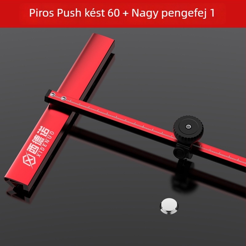 Sidno T-típusú üvegvágó görgőfejjel, drag knife kialakítás, vágófej üveghez és csempéhez