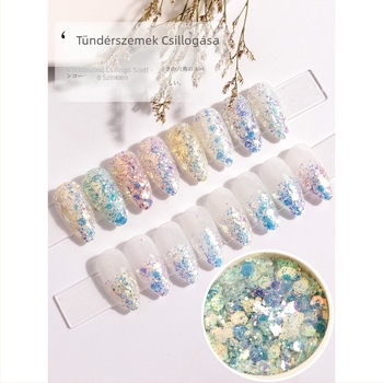 DIY körömdíszítés glitter mix, 32 g, alumínium-oxid, ló éve motívum