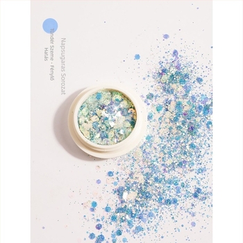 DIY körömdíszítés glitter mix, 32 g, alumínium-oxid, ló éve motívum