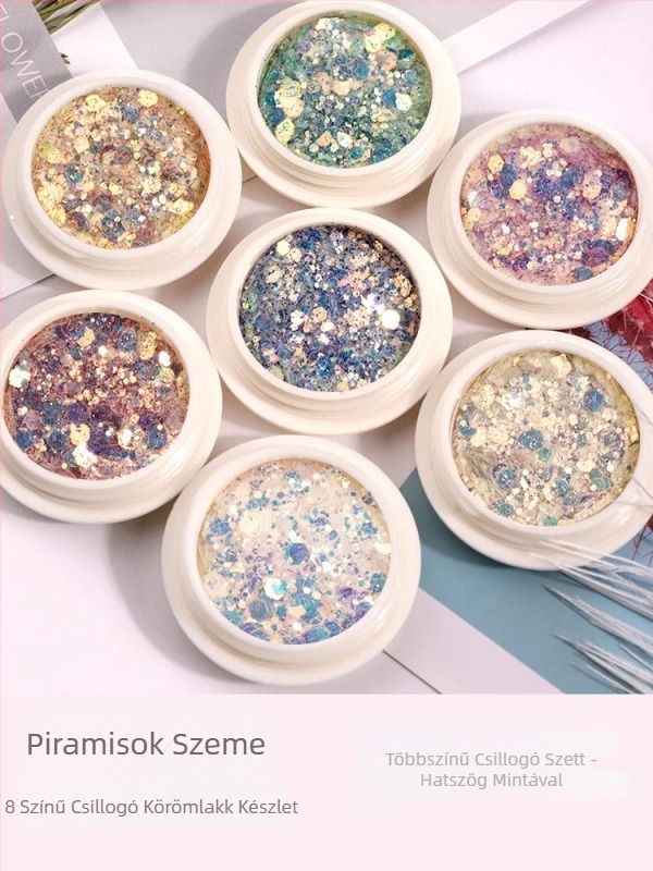 DIY körömdíszítés glitter mix, 32 g, alumínium-oxid, ló éve motívum