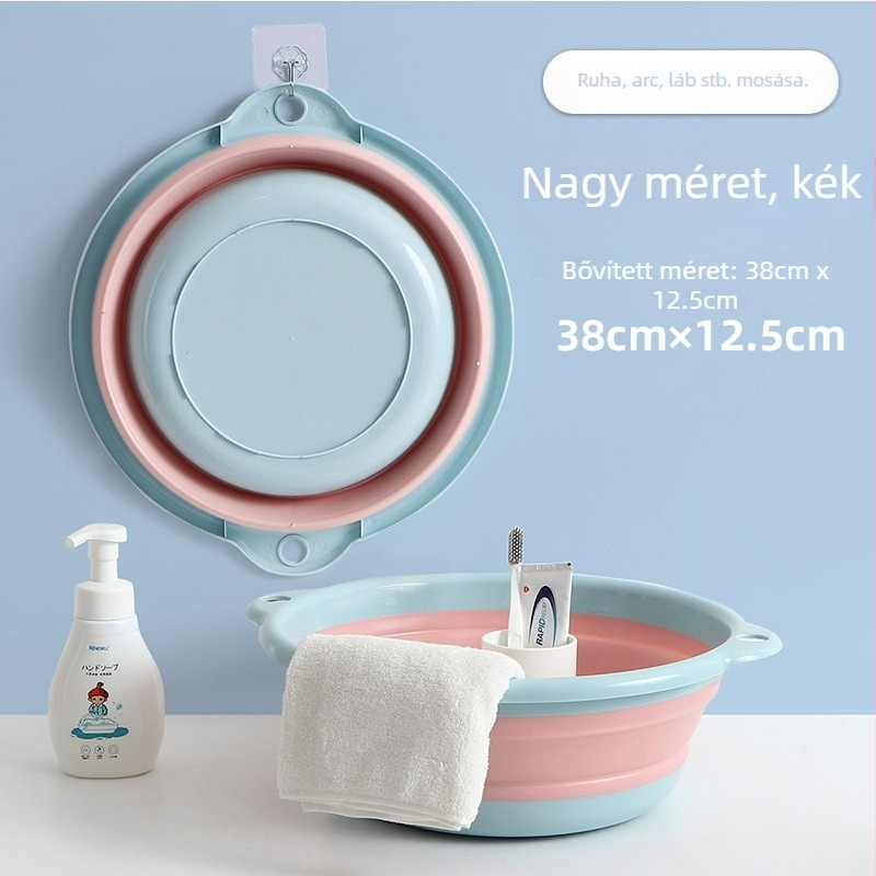 Összecsukható gyerek mosdóállvány - karikatúra dizájn, műanyag, bruttó tömeg 0.5 kg, 2021 nyarán bemutatva