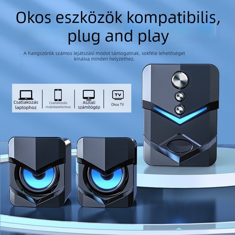 SADA asztali hangszóró PC/Laptophoz Bluetooth-kapcsolattal, 2.1 csatornás mélynyomó