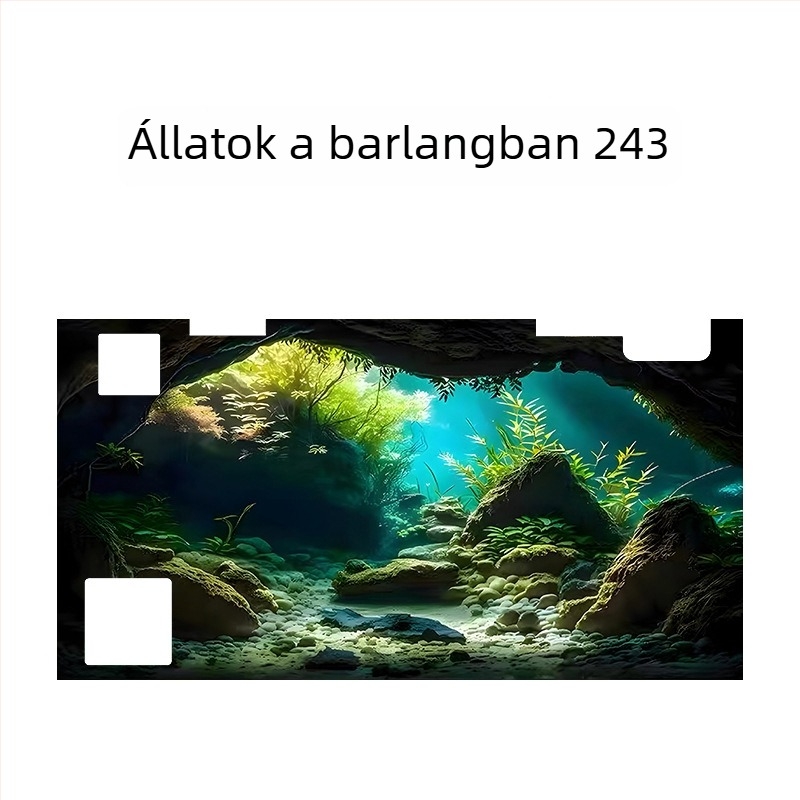 Akvárium háttér - akril, mini forma, tájépítés dekoráció, fő cél: akvárium tájépítés, funkció: egyéb