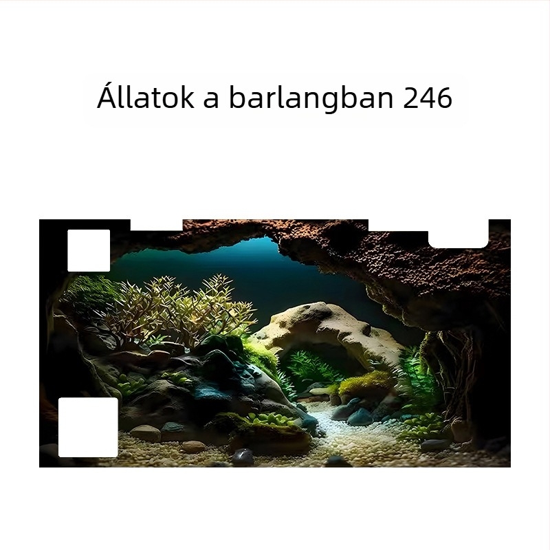 Akvárium háttér - akril, mini forma, tájépítés dekoráció, fő cél: akvárium tájépítés, funkció: egyéb