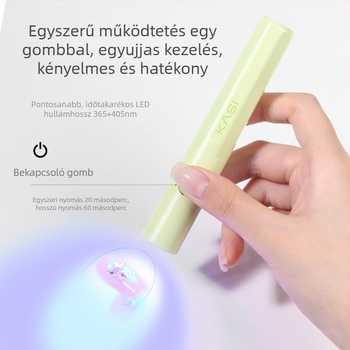 Kasi KS-103 Körömlakk Szárító Lámpa, kézi mini lámpa a Körmöknek, gyors száradás, hazai márka, Zhejiang eredet