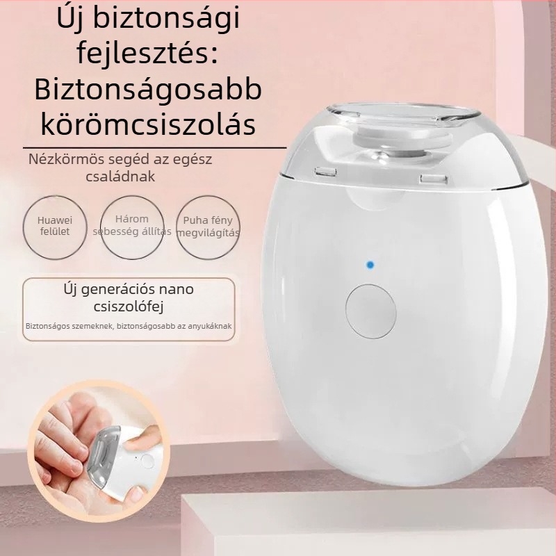 GC-001 LED köröm-szárító lámpa otthoni használatra, körömvágóval és polírozóval