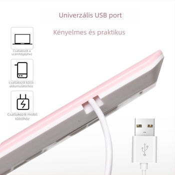 Manikűr lámpa 9 LED-del, kettős fényforrás, 27W, gyorsan száradó zselés lak készülék