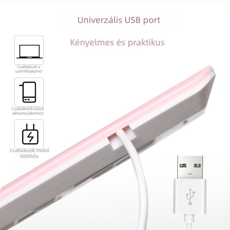 Manikűr lámpa 9 LED-del, kettős fényforrás, 27W, gyorsan száradó zselés lak készülék