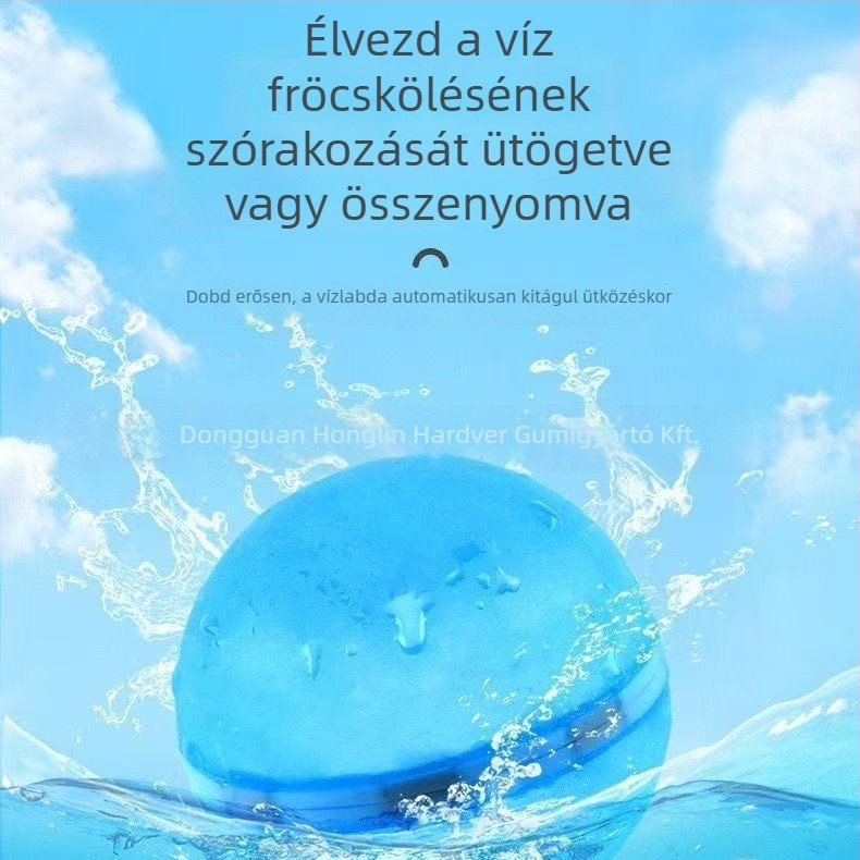 Szilikon Vízgolyó Játék – Újrahasználható vízijáték, csomagolás: PP zacskó vagy hálós zacskó, 7-14 éveseknek.