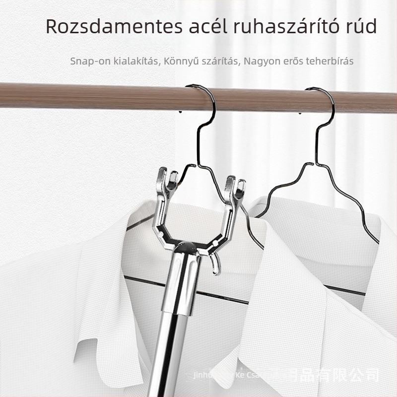 AISPUTIN Rozsdamentes acél teleszkópos ruhaszárító villa erkéllyel – Modern minimalist dizájn